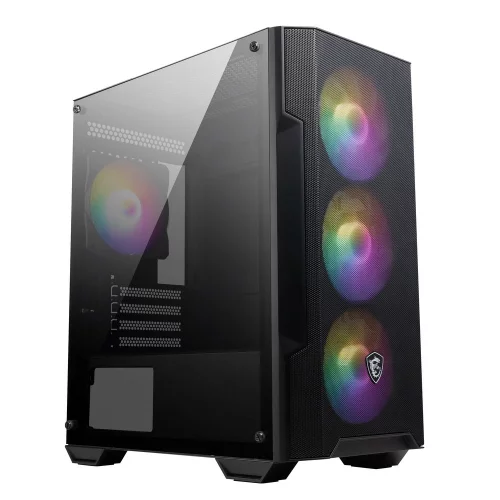 Корпус MSI MAG FORGE M100A Mini-Tower, MATX, 1xUSB 3.0, 2xUSB 2.0, 4x120mm Auto RGB Fan, Acrylic Window, Brown Box (306-7G20A21-809 / 306-7G20A28-HH9)