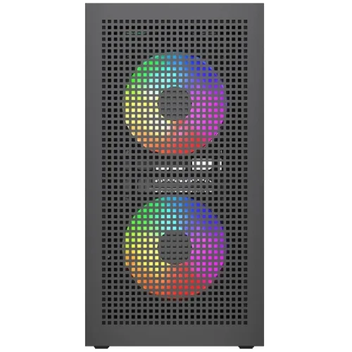 Powercase Корпус Mistral SM05 ARGB, Tempered Glass, 3x120mm ARGB PWM fans, чёрный, mATX (CMMSM05B-A3) фото 2
