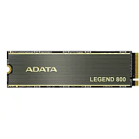 Твердотельный накопитель/ ADATA SSD LEGEND 800, 2000GB, M.2(22x80mm), NVMe 1.4, PCIe 4.0 x4, 3D NAND, R/W 3500/2800MB/s, IOPs н.д./н.д., TBW 1200, DWPD 0.55, with Heat Sink (3 года) (ALEG-800-2000GCS)