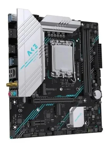 MAXSUN MS-B760M GAMING WIFI ACE D4 (Socket 1700, mATX, 2*DDR4(64b), DP/HDMI, 3*SATA3, 2*M.2, 1xPCI-E x16 /1xPCI-E x4, 2*USB 2.0, 4*USB 3.2 GEN2, LAN 1*1G, Bluetooth, Wi-Fi 802.11ax, RTL) фото 3