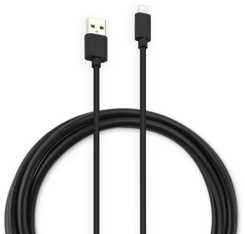 Кабель Buro USB-IP-1.2B2A USB (m)-Lightning (m) 1.2м черный фото 2