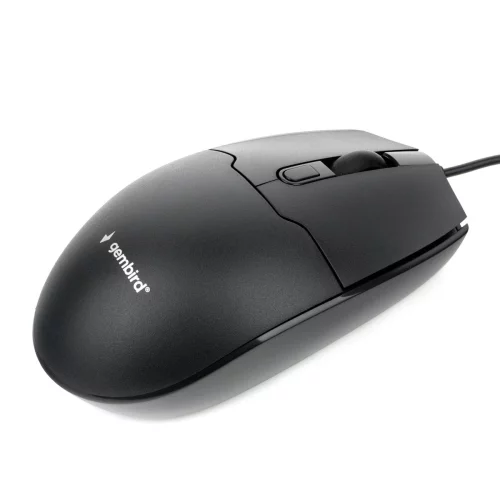 Gembird MOP-430 черный, USB, {проводной, 3кл+колесо-кнопка, 1000/ 1600 DPI, 1,5 м} фото 2