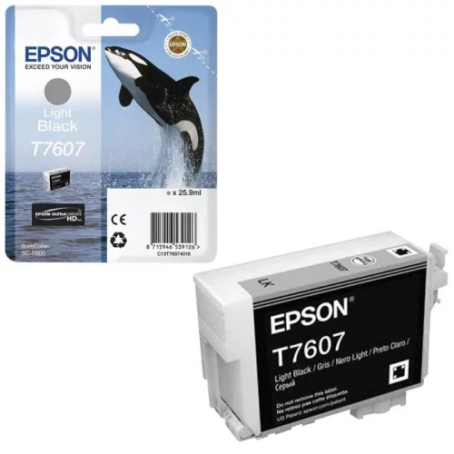 Картридж струйный EPSON T7607 (C13T76074010) (C13T76074010) Картридж/ Epson SureColor SC-P600 Light Black (C13T76074010)