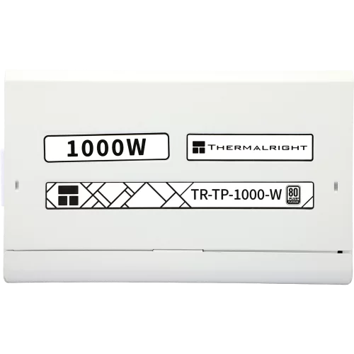 Блок питания 1000W/ Power Supply Thermalright, 1000W 80+ Platinum (ATX, 3.0, PCIe 5.0, Full modular, 1x24(20+4)pin, 1xCPU 8(4+4)pin, 2xPCIe*2 8(6+2)pin, 1x12VHPWR PCIe 5.0 12+4pin 600mm, 10xSATA3, 5xM (TR-TP 1000-W)