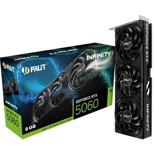 Видеокарта PALIT RTX5060 INFINITY 3 8GB GDDR7 128bit 3-DP HDMI (NE75060019P1-GB2063S)