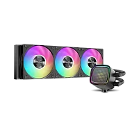 Водяное охлаждение для процессора/ Water Cooling System SAMA L50 240BK (290W, 240mm, Black, ARGB/ Fans: 2x120mm, 72.3CFM, 28dBA, 2200RPM/ Pump height 66mm, 3000RPM, Rad thickness 27mm/ S: 1851, 1700, (L50-BKWAYX02-G)