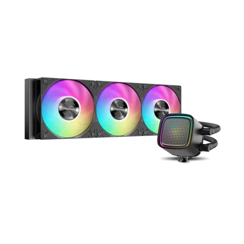 Водяное охлаждение для процессора/ Water Cooling System SAMA L50 240BK (290W, 240mm, Black, ARGB/ Fans: 2x120mm, 72.3CFM, 28dBA, 2200RPM/ Pump height 66mm, 3000RPM, Rad thickness 27mm/ S: 1851, 1700, (L50-BKWAYX02-G)
