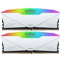 Модуль памяти Apacer 16GB DDR4 3600 DIMM OC NOX RGB WHITE AURA2 w/ HS, kit 2x8GB CL18, 1.35V (AH4U16G36C25YNWAA-2)