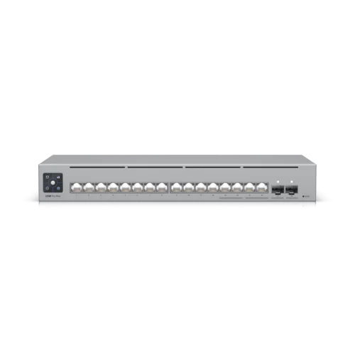 Коммутатор/ Networking interface, (12) GbE RJ45 ports (4) 1/2.5 GbE RJ45 ports (2) 10G SFP+ ports ; Total non-blocking throughput, 42 Gbps ; Switching capacity, 84 Gbps (USW-PRO-MAX-16) фото 2