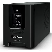 ИБП CyberPower PR2200ELCDSL, Line-Interactive, 2200VA/1980W, 8 IEC-320 С13, 1 IEC C19 розеток, USB&Serial, SNMPslot, LCD дисплей, Black, 0.5х0.6х0.3м., 28.4кг., замена для АРС SMC2000I, SMC2000I-RS и SMT2200I/ UPS Line-Interactive CyberPower PR2200ELCDSL