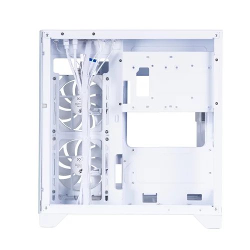 1STPLAYER MEGAVIEW MV6-TP ARGB White / mATX / 3x120mm ARGB fans / MV6-TP-WH-2FC7R-W-1FC7-W фото 3