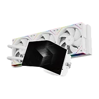 Система жидкостного охлаждения/ Water Cooling System Thermalright Levita Vision 360 (360mm, LED, White, ARGB/ Fans: 3x120mm, 68.9CFM, 28.2dBA, 2000RPM/ Pump height 98mm, 3000RPM, Rad thickness 27mm/ S (L-VISION-WH-360-ARGB)