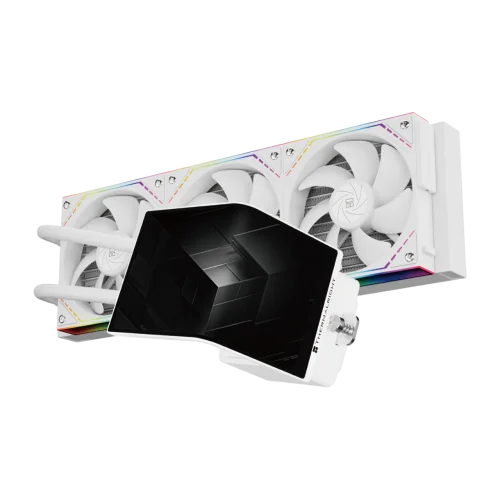 Система жидкостного охлаждения/ Water Cooling System Thermalright Levita Vision 360 (360mm, LED, White, ARGB/ Fans: 3x120mm, 68.9CFM, 28.2dBA, 2000RPM/ Pump height 98mm, 3000RPM, Rad thickness 27mm/ S (L-VISION-WH-360-ARGB)