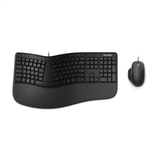 Клавиатура + мышь Microsoft Ergonomic Keyboard Kili / Mouse LionRock 4 Busines Wired, USB, Black (RJY-00011)
