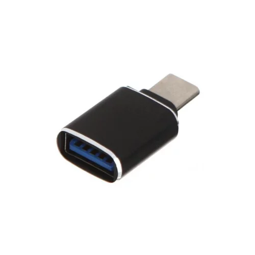 GCR Переходник USB Type C на USB 3.0, M/AF, черный, GCR-52299