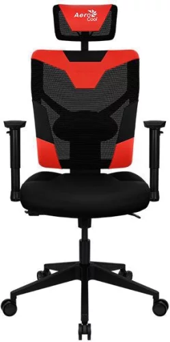 Кресло игровое Aerocool Guardian черный/ красный сиденье черный эко.кожа/ сетка крестов. нейлон (GUARDIAN CHAMPION RED)