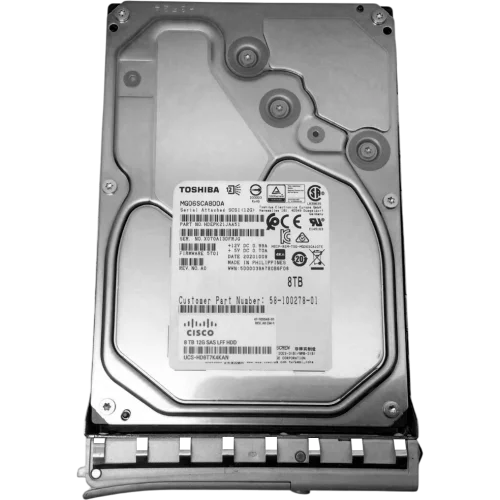 Жесткий диск/ HDD Toshiba SAS 8Tb 12Gb/s 7200 256Mb 1 year warranty (MG06SCA800A)