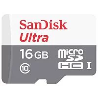 Эскиз Карта памяти 16GB SanDisk Ultra Android microSDHC 80MB/s Class 10 (SDSQUNS-016G-GN3MN)