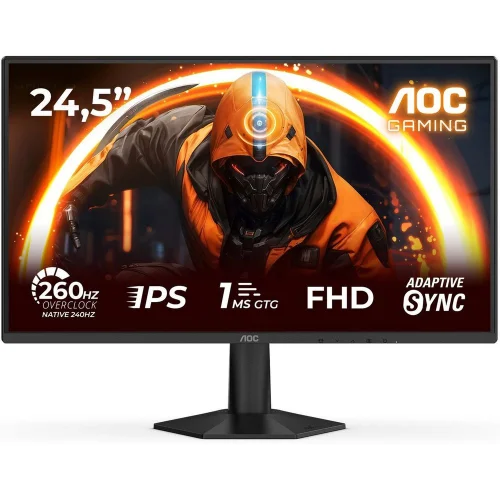 Монитор 24.5 AOC AGON 25G50Z Fast IPS, 1920x1080, 260Hz, 0.3ms, 300сd/m, 3000:1 | 2xHDMI(2.0), DP(1.4) | ExPSU, Vesa 100, Black