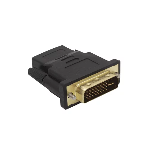 Bion Переходник HDMI-DVI 19F/ 19M (мама-папа), позолоченные контакты, черный [BXP-A-HDMI-DVI-2]