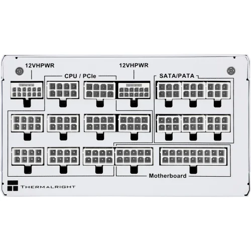 Блок питания 1350W/ Power Supply Thermalright, 1350W 80+ Platinum (ATX, 3.0, PCIe 5.0, Full modular, 1x24(20+4)pin 600mm, 4xCPU 8(4+4)pin, 10xPCIe 8(6+2)pin, 2x12VHPWR PCIe 5.0 12+4pin 650mm, 14xSATA, (TR-TP 1350-W) фото 2