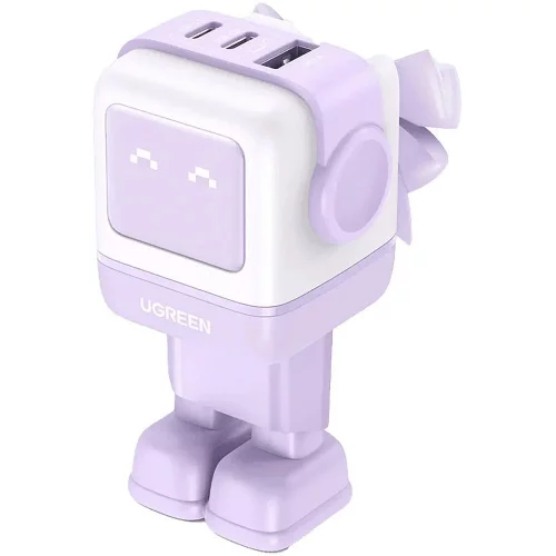 Сетевое зарядное устройство UGREEN CD361 (35291) UNO 65W USB-A+2*USB-C Robot GaN Tech Fast Charger E (35291_)