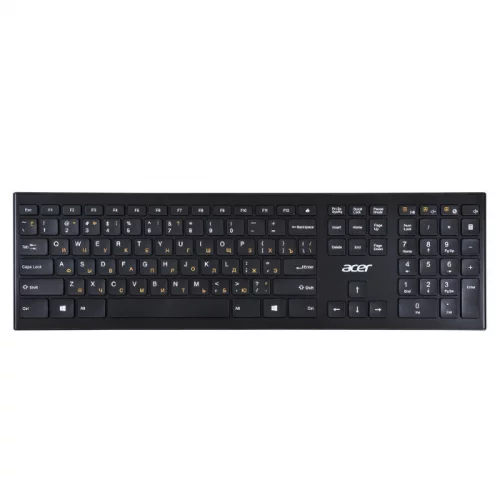 Клавиатура/ Клавиатура беспроводная Acer OKR010 Wireless 2.4G slim Multimedia black (ZL.KBDEE.003)