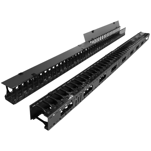 Кабельный органайзер вертикальный Lanmaster TWT-CBB-DVO-47U/ M односторонний пальцы 47U шир.:19