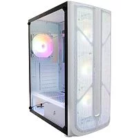 1STPLAYER FIREBASE X4 White / ATX, TG / 4x120mm LED fans inc. / X4-WH-4F1-W