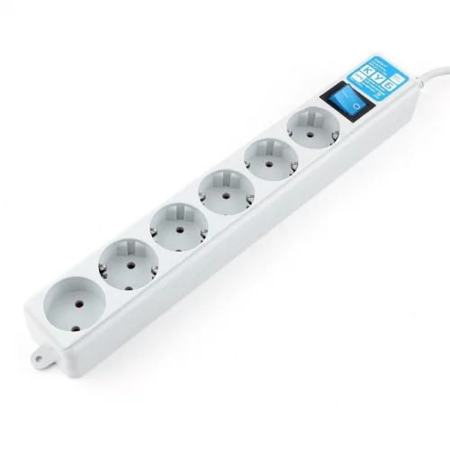 Фильтр-удлинитель Power Cube PRO, 5,0 м, LC контур, 16А/3,5кВт/ Surge protector Power Cube Pro 5,0 m, LC circuit, 6 outlets (white) 16A / 3,5kVt (SPL(5+1)-16B-P-5M)