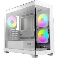 Корпус Компьютер без блока питания/ Case Ocypus Gamma C52 WH ARGB, Mini-Tower, TG, 3x120mm ARGB, 1xUSB-A 3.0 + 2xUSB 2.0, mATX, mITX White (GAMMA-C52-WHD300XX-GL)
