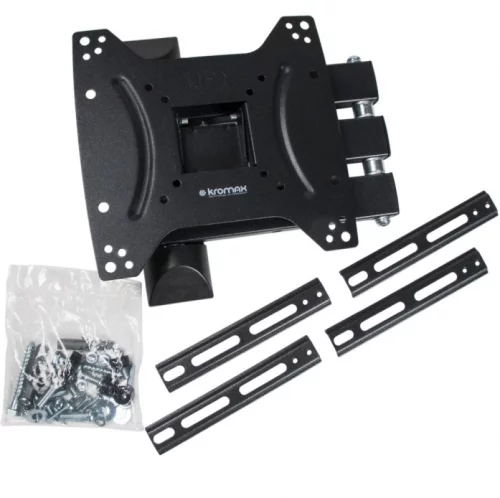 Кронштейн для ТВ KROMAX OPTIMA-404 black (max VESA 400x400 мм., настенный, наклонно-поворотный, max 35 кг) (28011) фото 2