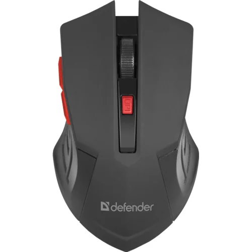 DEFENDER ACCURA MM-275 Беспроводная мышь красная (2.4 ГГц, 6 кнопок, 1600 dpi, 1 х AA) (52276)