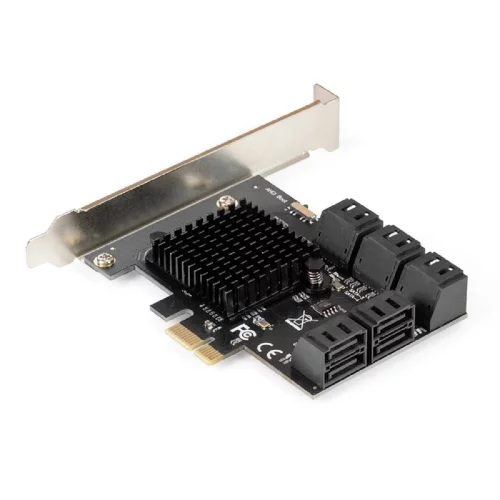 Exegate EX299524RUS Контроллер ExeGate EXE-510v2 (PCI-E x1, SATA3 6Gb/s, 10 int, ASMedia Chipset ASM106x+JMB575) фото 2