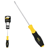 Шлицевая отвертка Deli DL6361501N 6х150мм сталь Cr-V, двухкомпонентная прорезиненная рукоять