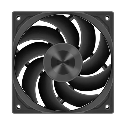 Кулер для корпуса/ PCCooler F5R120 (120x120x25mm, 4-pin PWM, 86.73CFM, 32dBA, 2200RPM, Black) (F5R120 BK)
