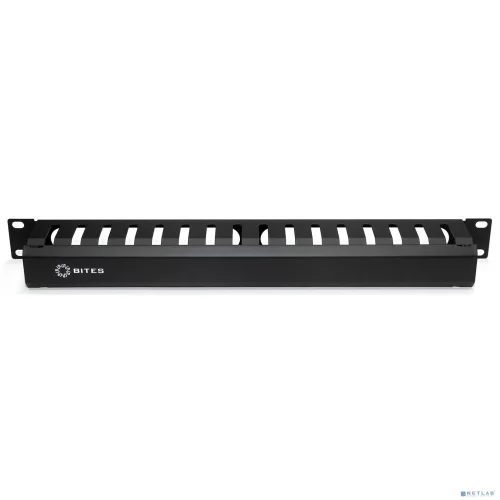 5bites Панель-органайзер кабеля CM-101B для сетевых шкафов ГРЕБЕНКА / КРЫШКА / 1U / 19