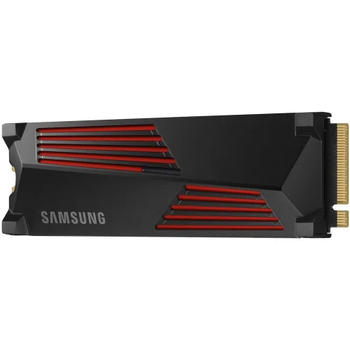 Твердотельный накопитель SSD M.2 2280 4TB Samsung 990 PRO with Heatsink MZ-V9P4T0GW PCIe Gen4x4 with NVMe, 7450/6900, IOPS 1600/1550K, MTBF 1.5M, Samsung V-NAND TLC, 4GB LPDDR4MB, 2400TBW, RTL фото 4