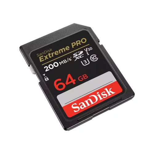 Карта памяти SanDisk Extreme PRO 64GB SDXC Memory Card 200MB/ s (SDSDXXU-064G-GN4IN) фото 3