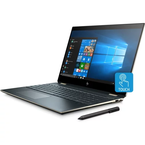 Ноутбук-трансформер HP Spectre x360 15-df1006ur (10B02EA) (10B02EA#ACB) Ноутбук-трансформер HP Spectre x360 15-df1006ur 15.6 UHD Touch/ Core i7-10510U/ 16 GB/ 1TB SSD/ nVidia GeForce MX250 2GB/ WiFi/ BT/ Win10/ Ocean Blue (10B02EA) фото 3