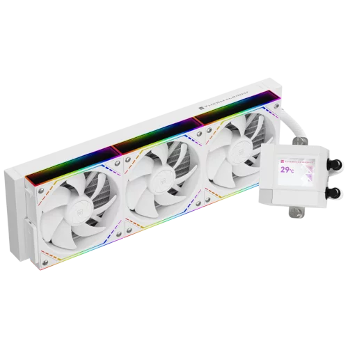 Система жидкостного охлаждения/ Water Cooling System Thermalright Core Matrix 360 Vision (360mm, LED, White, ARGB/ Fans: 3x120mm, 68.9CFM, 28.2dBA, 2000RPM/ Pump height 64.4mm, Rad thickness 27mm/ S: (C-MATRIX-VISION-WH-360-ARGB)