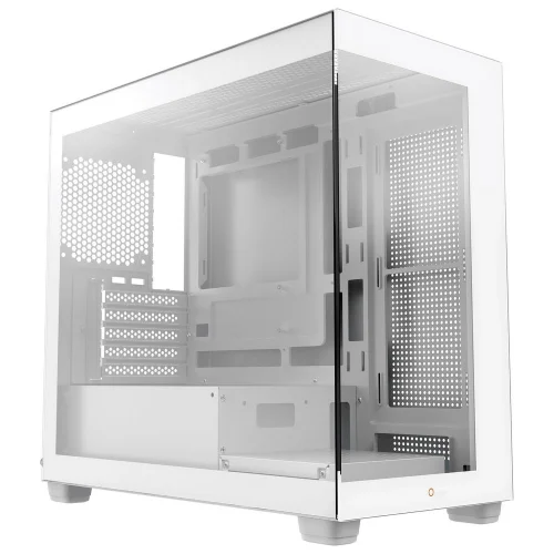 Корпус для ПК Case Ocypus Gamma C52 WH mATX / win / white / no PSU / Tempered Glass (GAMMA-C52-W-HD000XX-GL)