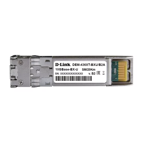 Трансивер/ 10GBASE-LR BiDi SFP+ Transceiver 20km (w/o DDM) TX: 1270nm, RX: 1330nm (DEM-436XT-BXU/A1A)