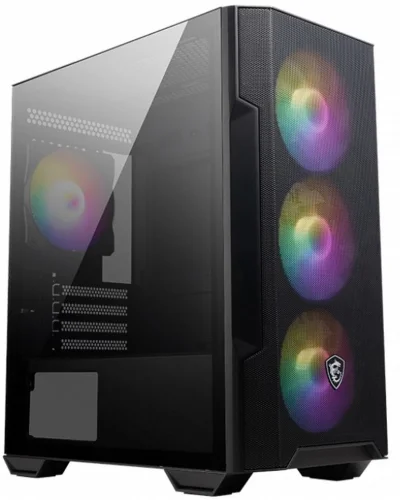 Корпус MSI MAG FORGE M100R Mini-Tower, MATX, 1xUSB 3.0, 2xUSB 2.0, 4x120mm ARGB Fan, ARGB Control Board, Tempered Glass Window, Brown Box (932220) (306-7G20R21-809)