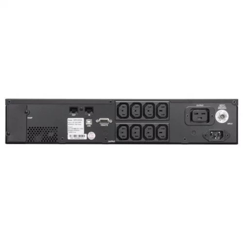 ИБП SPR-1000, линейно-интерактивный, 1000 ВA, 800 Вт, LCD, Rack/Tower, 8 розеток IEC320 C13 с резервным питанием, USB, RS-232, слот под SNMP карту, защита RJ45, ШхГ? (SPR-1000 LCD) фото 3