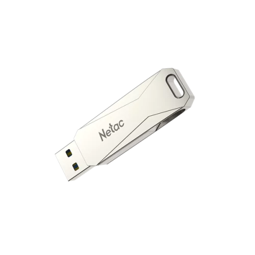 Флеш Диск Netac U381 32Gb <NT03U381B-032G-30PN>, USB3.0+microUSB, металлическая