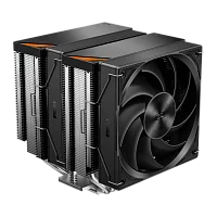 Кулер для процессора/ CPU Cooler PCCooler RZ620 (260W, 4-pin PWM, 157.5mm, Al/Cu, 6x6mm, 2x120mm, 86.73CFM, 32dBA, 2000RPM, S: 1851/1700/1200/115X, AM5/AM4, silver, black)
