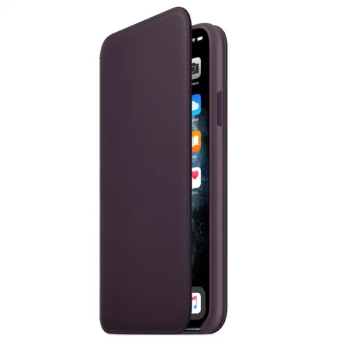 Чехол Apple для iPhone 11 Pro Max Leather Folio кожанный спелый баклажан (MX092ZM/A) фото 2