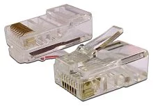 Коннектор RJ45 UTP 8P8C, универсальный, cat.6, 100 шт. (TWT-PL45-8P8C-6)