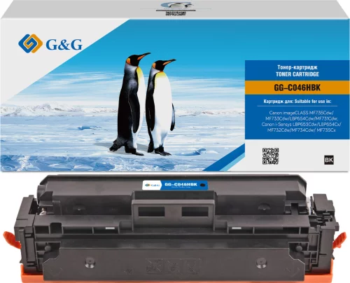 Картридж лазерный G&G GG-C046HBK черный (5000стр.) для Canon LBP 653Cdw/ 654Cx/ MF732Cdw/ 734Cdw/ 735Cx